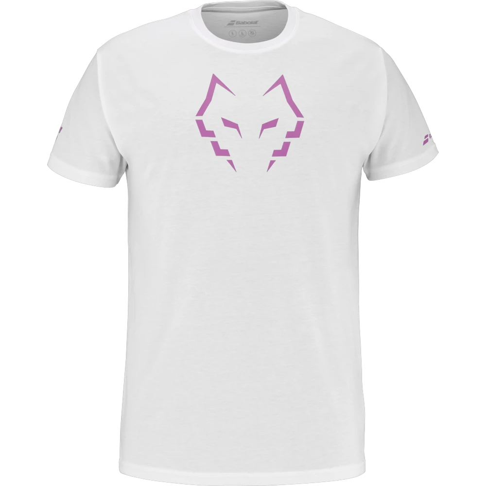Camiseta oficial Babolat de Juan Lebrón, color blanco