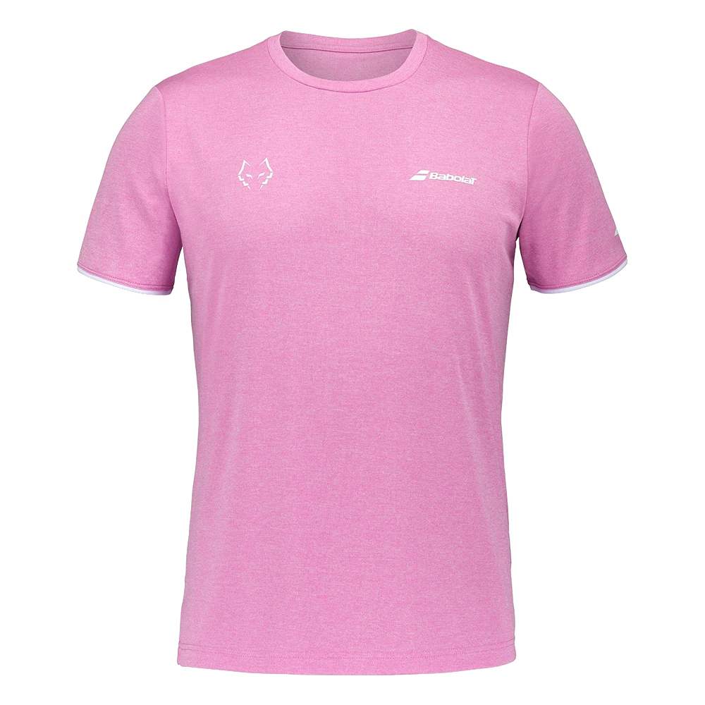 Camiseta oficial Babolat de Juan Lebrón, color rosa