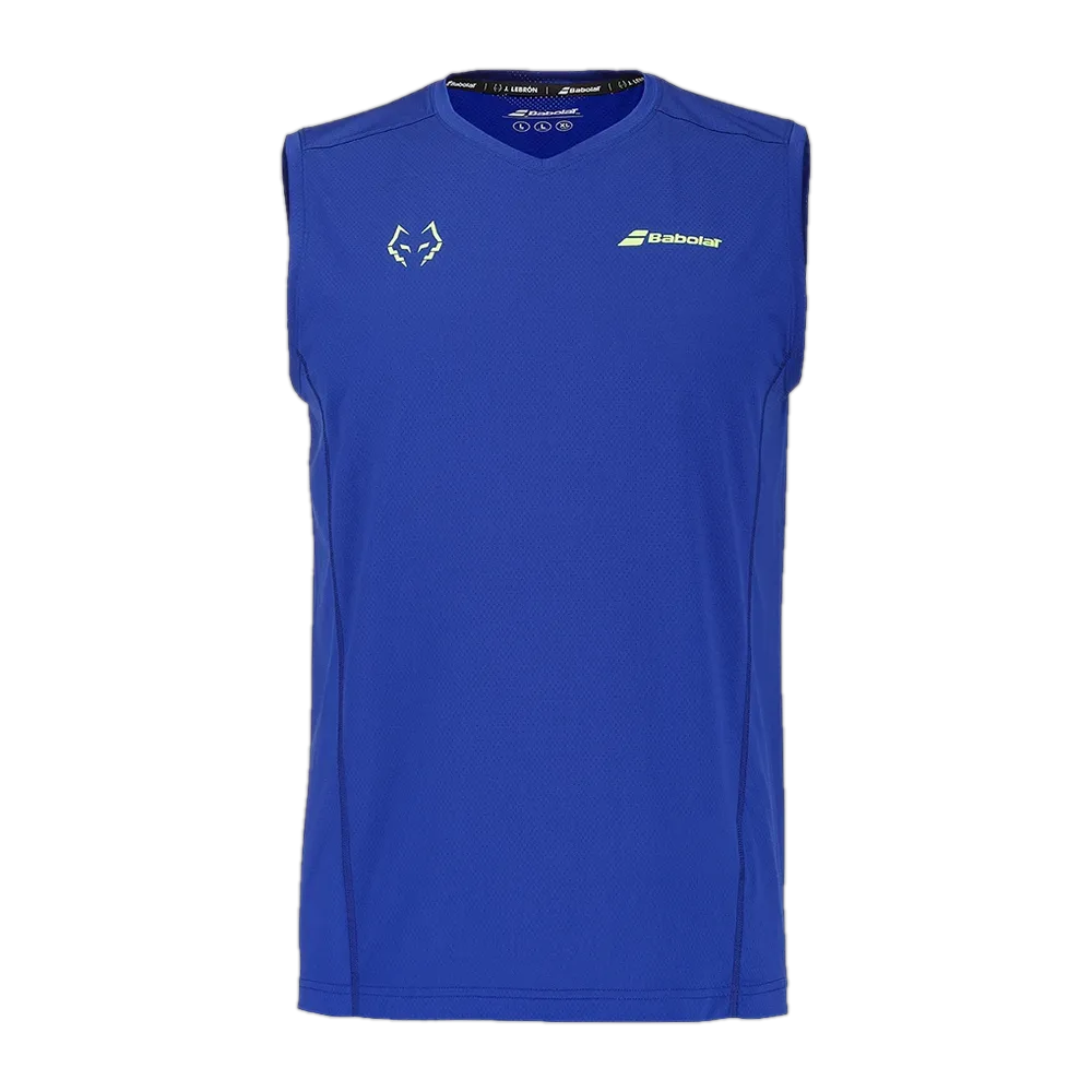 Camiseta oficial Babolat de Juan Lebrón, color azul
