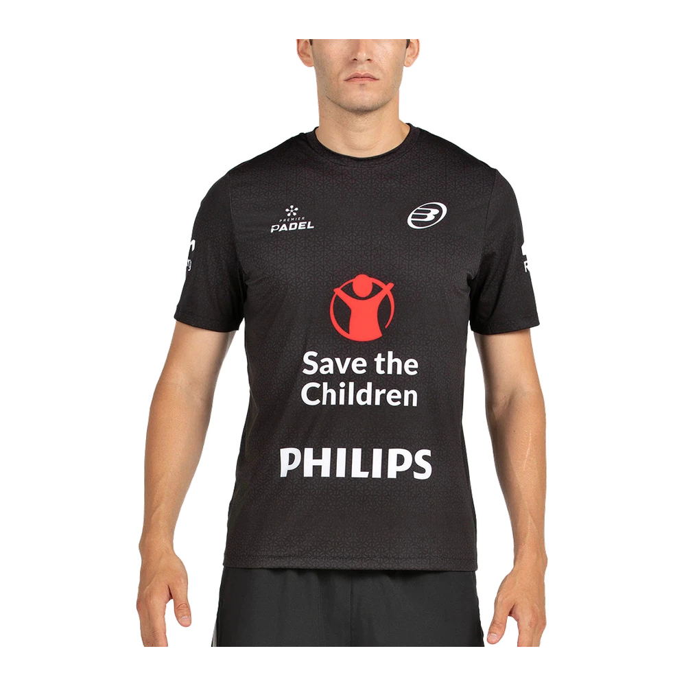 Camiseta oficial Bullpadel de Martín Di Nenno, color negro