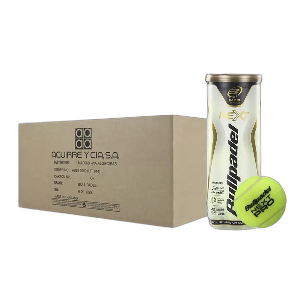 Bullpadel Next — Caja de 24 botes de 3