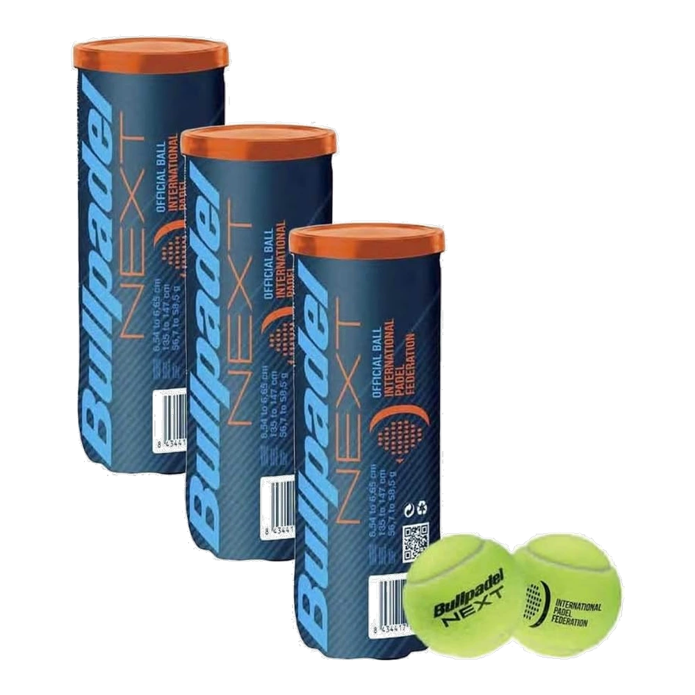 Bullpadel Next — Pack de 3 botes de 3