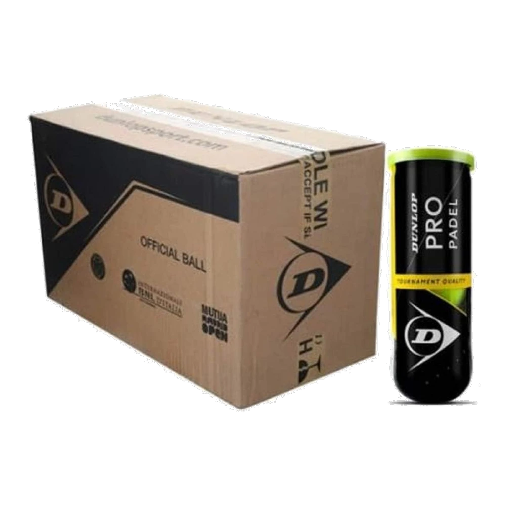 Dunlop PRO Padel — Caja de 24 botes de 3